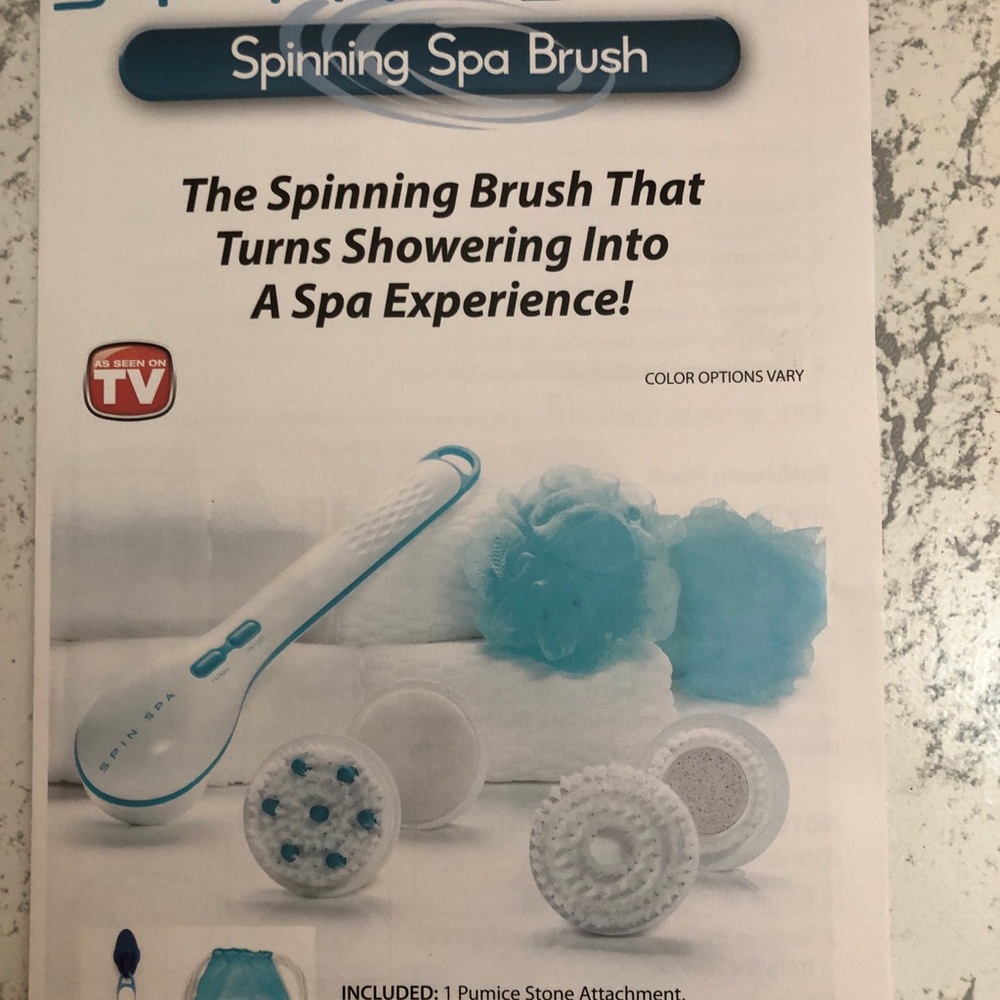 Spinning spa brush